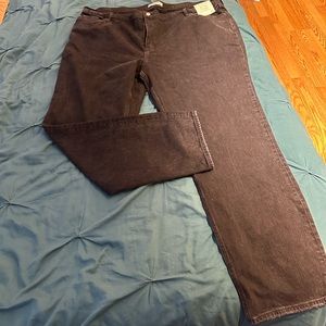 High rise straight leg jean